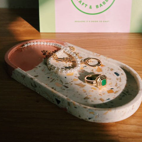 Jesmonite Terrazzo Oval Tray Kit