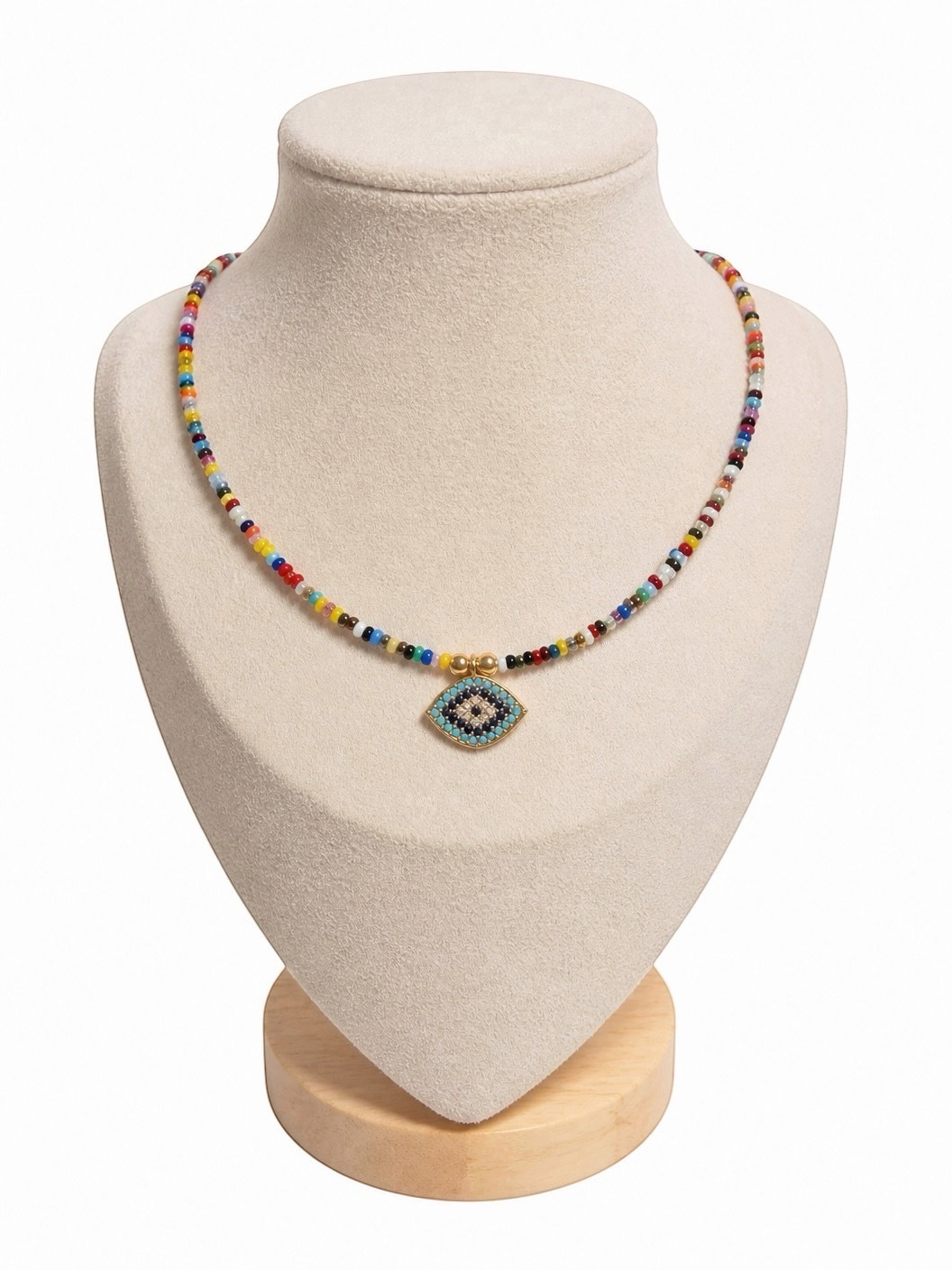 Evil Eye Handmade Glass Bead Necklace