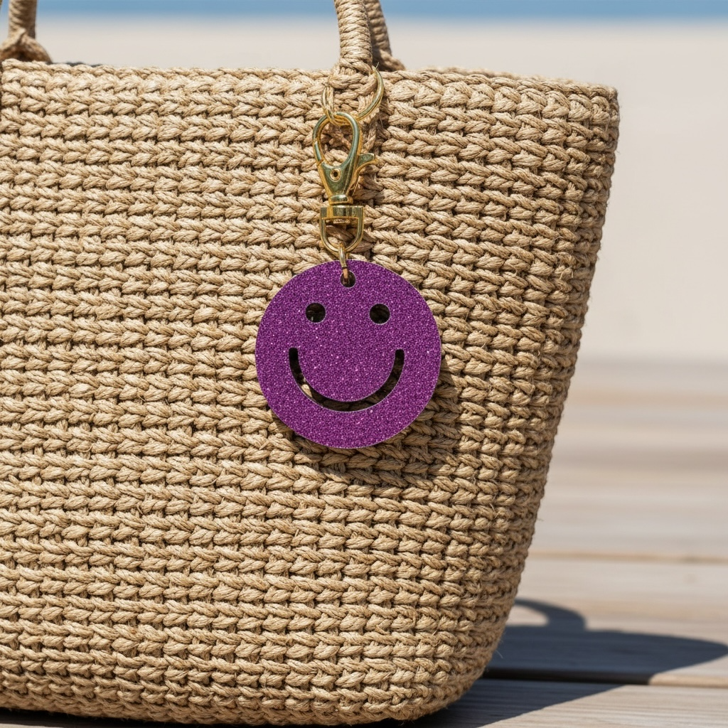 Smiley Face Keyring