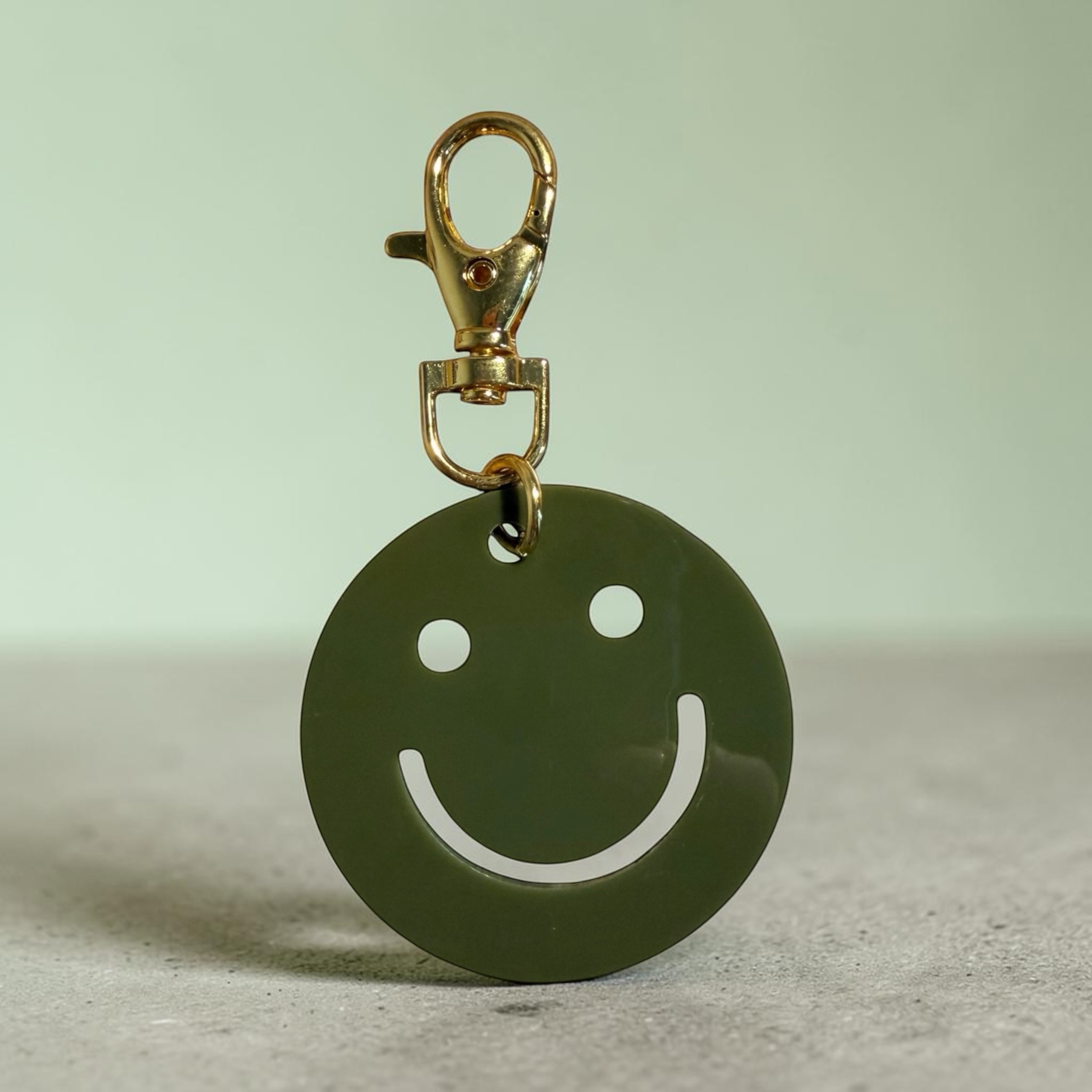 Smiley Face Keyring